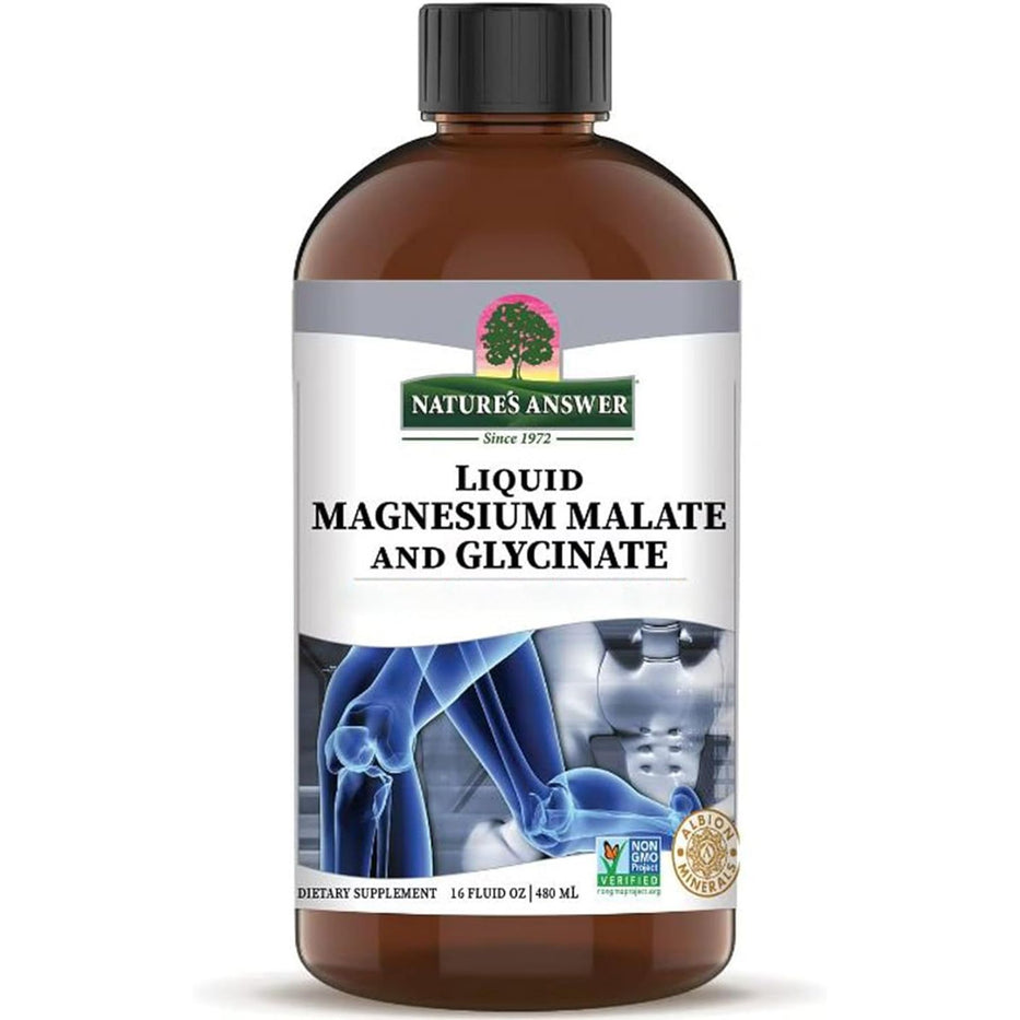 Nature'S Answer, Liquid Magnesium Glycinate, 200Mg, 480Ml, Vegan, Gluten-Free, Soya-Free, Vegetarian, Gmo-Free