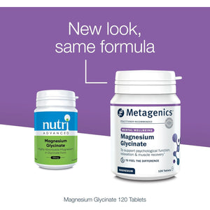 Metagenics Magnesium Glycinate 100Mg - High Strength Supplement - Sleep Support - Easily Absorbable, Gentle on Digestion - 120 Tablets