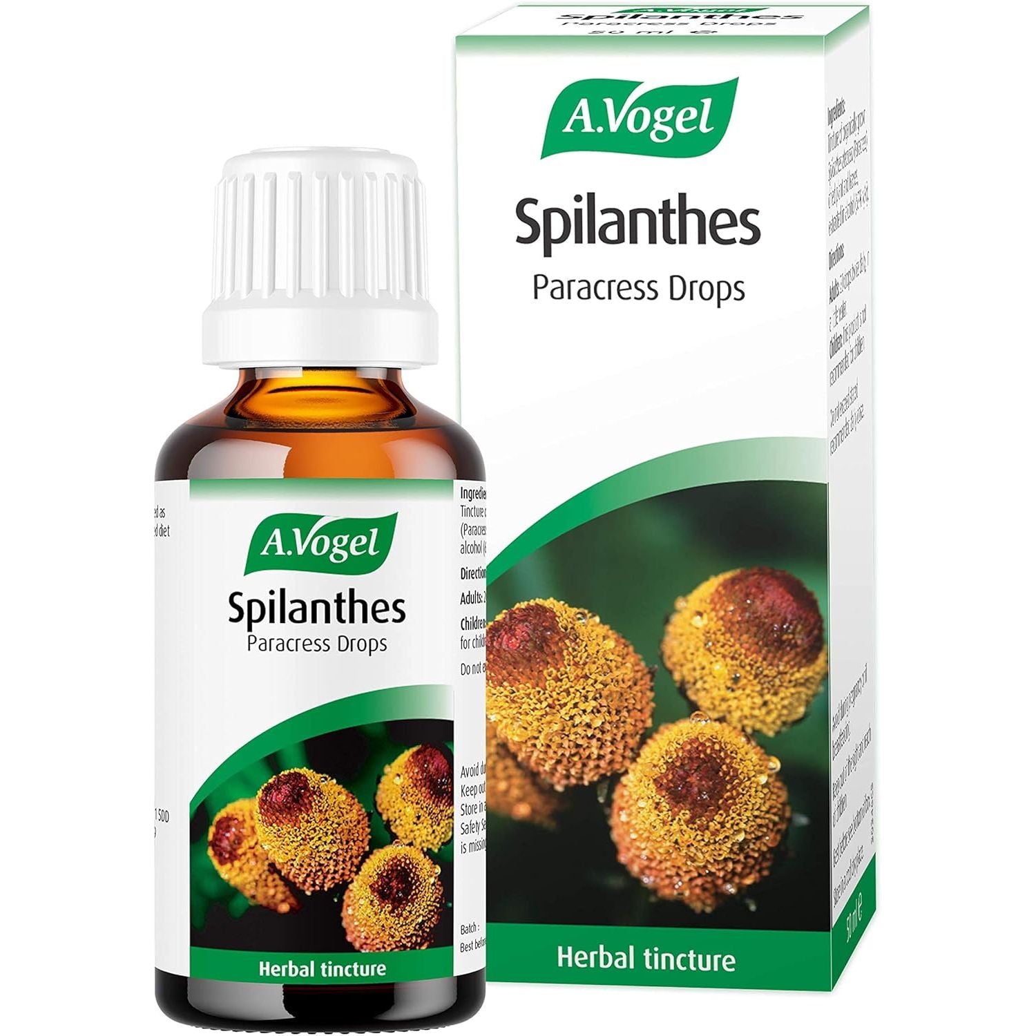 A.Vogel Spilanthes Paracress Drops | Extract of Organically Grown Spilanthes Oleracea | Suitable for Vegans | 50Ml