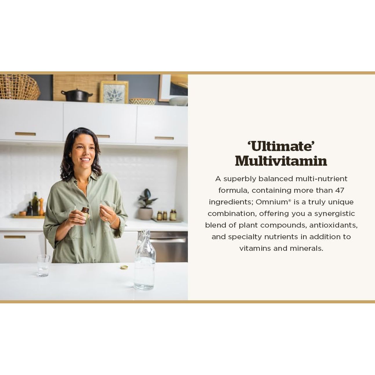 Solgar Omnium Multivitamin Tablets - Rich in Antioxidants and Minerales - Vitamines A, B, C, D, E & K - Health Supplement - Ideal for Athletes - Helps against Fatigue - Pack of 30