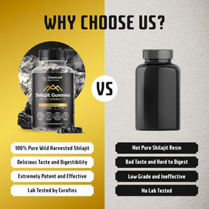 Shilajit Gummies Max Strength | Pure 100% Authentic Himalayan Origin | High Fulvic Acid Content | 85+ Minerals | Boosts Immunity & Energy Vegan | 60 Gummies