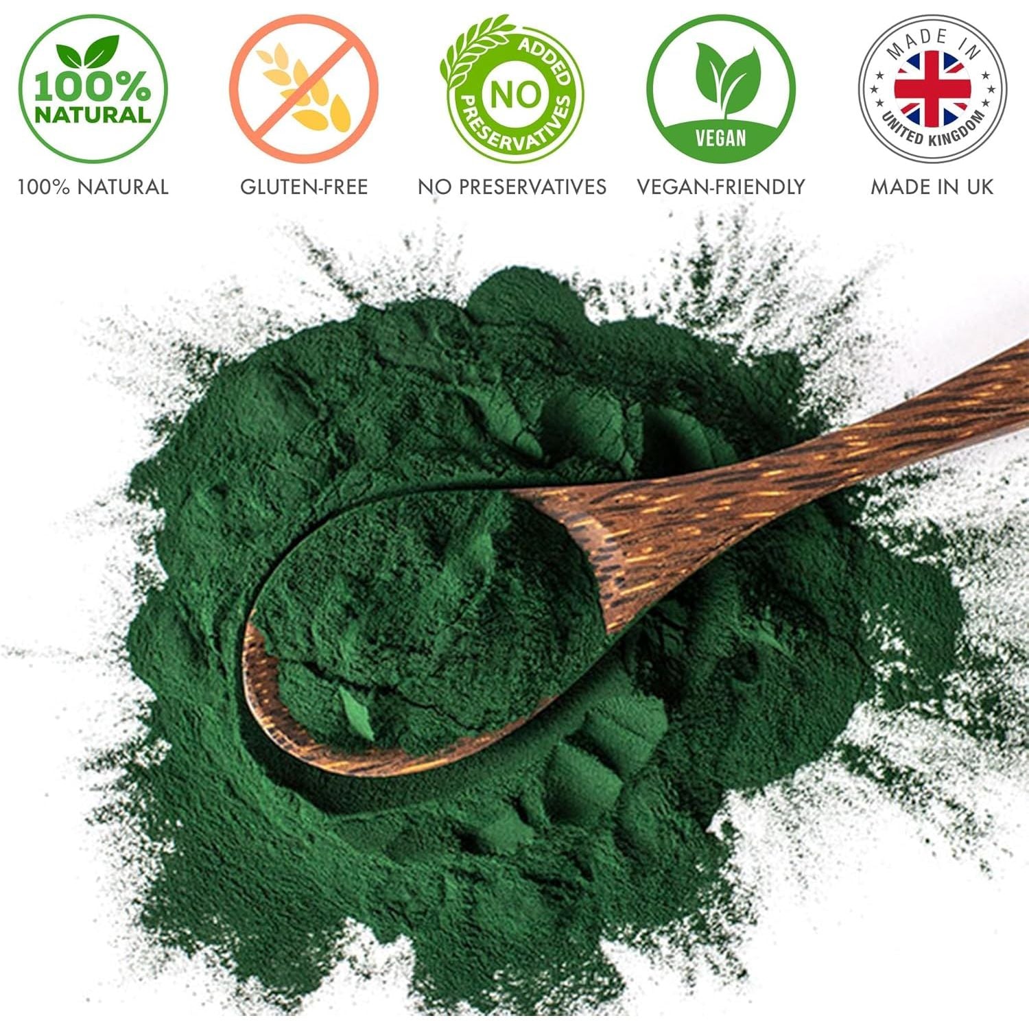 Nutriseed Spirulina Powder 500G - 100% Spirulina Powder, Rich in Antioxidants & Vitamins B, C, a & E, Source of Plant Based Protein, Contains All Essential Amino Acids, Vegan Friendly & Gluten Free