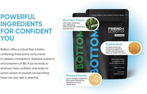 Friend of Dorothy - Bottom Fiber Supplement for Effortless Prep Time - Helps Promote Digestive Regularity - Psyllium Husk Based - for Men Who Bottom, 120 Capsules