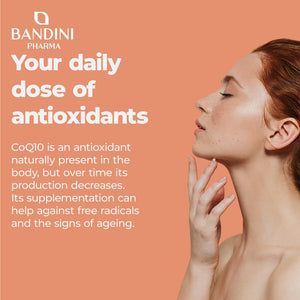 Bandini® Coq10 200Mg | 60 Vegan Capsules of High-Strength Co Enzyme Q10 (2-Month Supply) | Naturally Fermented & Lab Tested Ubiquinone Q 10 | High Absorption Coenzyme Coq 10 Supplement 100% Pure