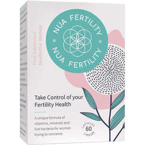 Nua Fertility, Nuabiome Women - a Unique Formula of Vitamins, Minerals and Live Bacteria for Women Trying to Conceive - 60 Capsules (1 Month Supply)