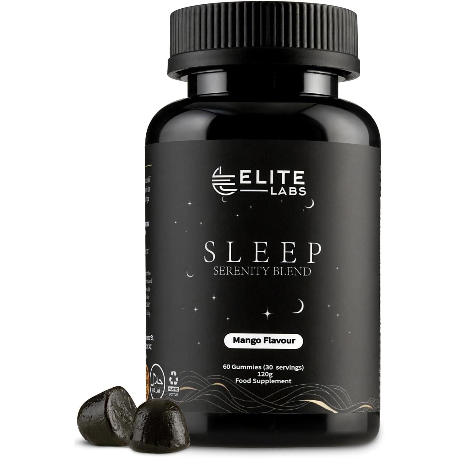 Sleep Serenity Blend – Premium Night Time Sleep Gummies for Adults | Non-Drowsy, Vegan, Gluten-Free, Mango Flavour | Supports Restful Sleep & Relaxation | 60 Count