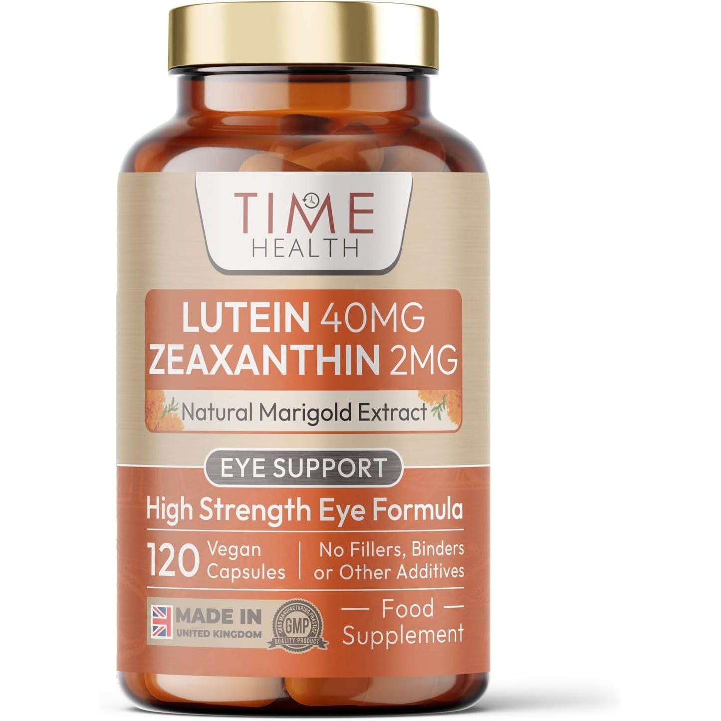Lutein 40Mg with Zeaxanthin 2Mg – New Micro-Encapsulated Formula – 100% Pure Natural Highly Bioavailable – UK Manufactured (120 Capsule Bottle)