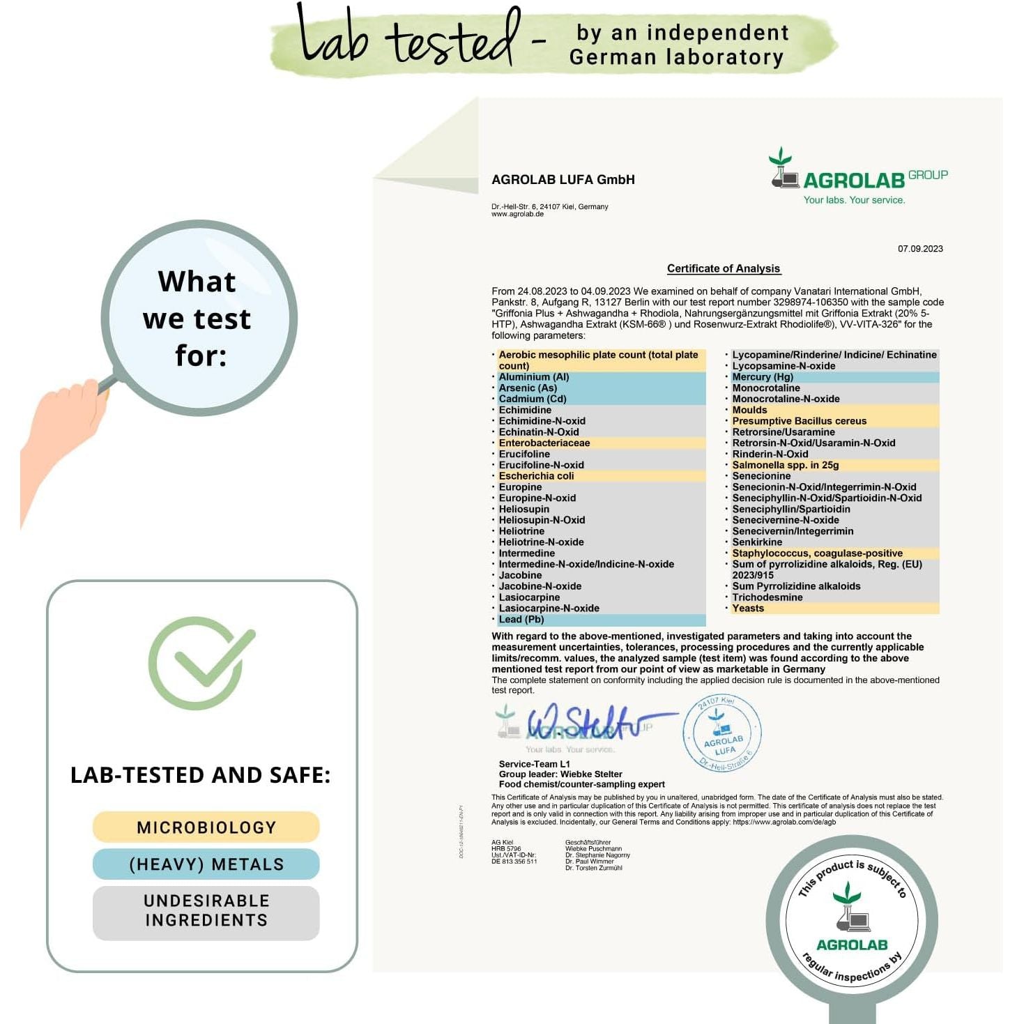 Vegavero 5HTP High Strength | 750 Mg Griffonia Seed, Rhodiola & Ashwagandha Extracts | Premium Branded Raw Materials | Synergistic & Natural Adaptogens | NO Additives, Lab-Tested | Vegan