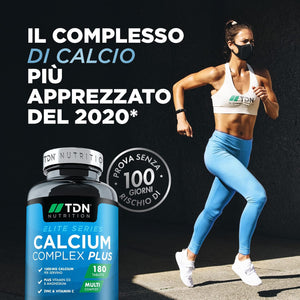 3 Months Supply - Calcium and Vitamin D - 180 Tablets - High Strength 1000Mg Calcium Complex with Vitamin D3, Magnesium, Zinc and Vitamin C - Supports Bones - Osteo Supplement - Packaging May Vary