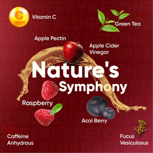 Raspberry Ketone plus 4280Mg - 180 Vegan Capsules - with Apple Cider Vinegar, Vitamin C, Caffeine & Green Tea - 3 Months Supply - Keto & Low Carb Diet-Friendly Raspberry Ketones Supplement