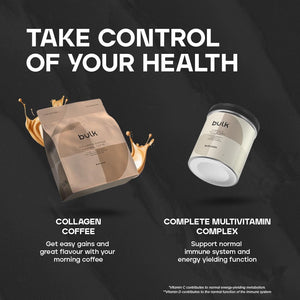 Bulk Collagen Powder with Peptides and Vitamin C, Hydrolysed Bovine Collagen, High Protein Supplement Daily Use in Smoothies, Shakes and Recipes, Joint and Skin Routine, Strawberry, Easy Mixing 500G