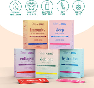 Applied Nutrition - Coleen Rooney - Debloat Powder - Apple Cider Vinegar & Enzymes, Best Digestive Health, Best Vegan Gut Support - Natural Bloating Relief (14 X 9.1G) (Pineapple, Mint & Prickly Pear)