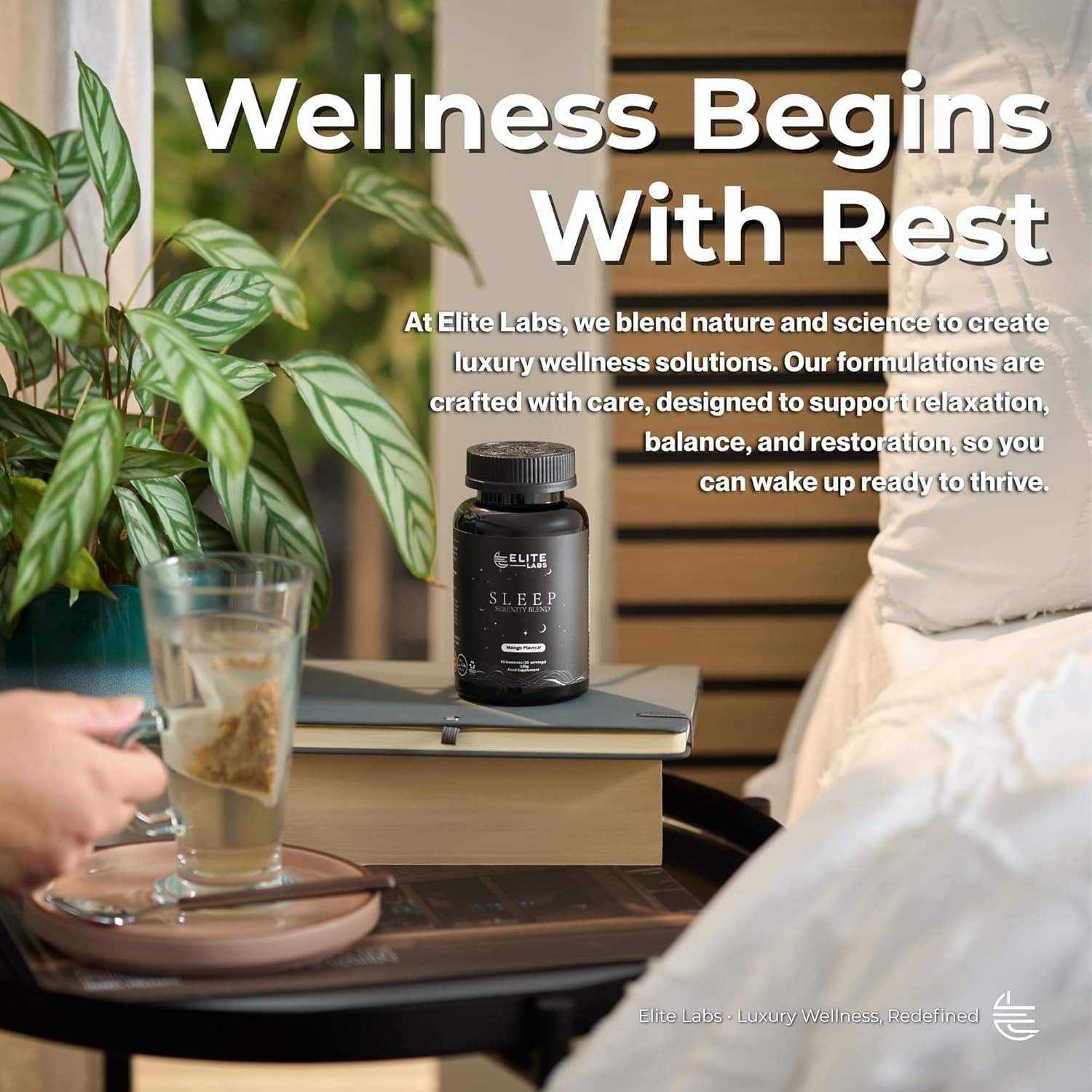 Sleep Serenity Blend – Premium Night Time Sleep Gummies for Adults | Non-Drowsy, Vegan, Gluten-Free, Mango Flavour | Supports Restful Sleep & Relaxation | 60 Count