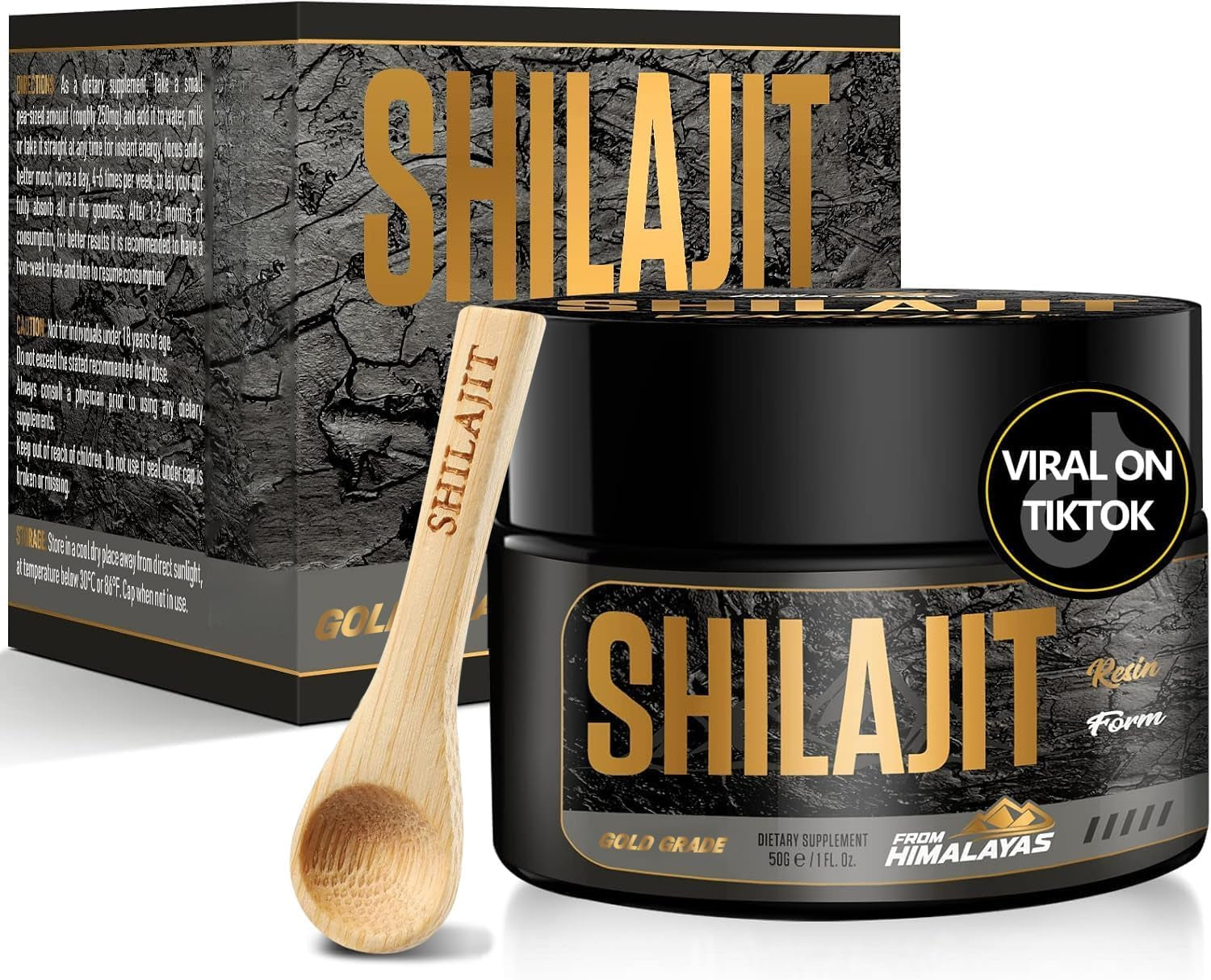 Himalayan Pure Natural Shilajit Resin 50G - Original Himalayan Shilajit