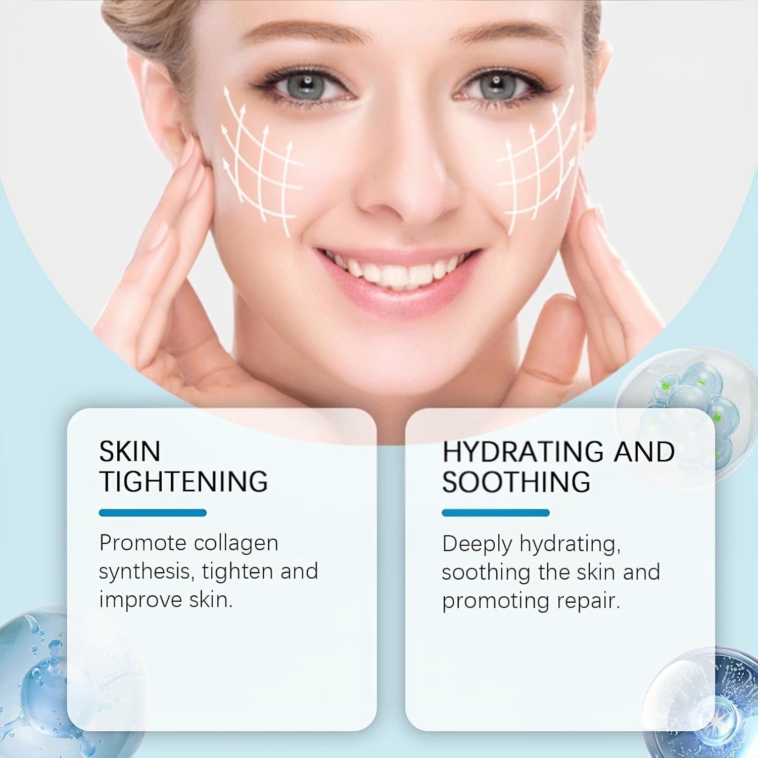 Acid Hyaluronic Powder,Water Soluble Hydrating Ingredient for Skin Moisture,Water-Soluble Firming Facial Serums Cosmetics,Micro Ingredients Hyaluronic Acid Powder, Skin Moisturising Support