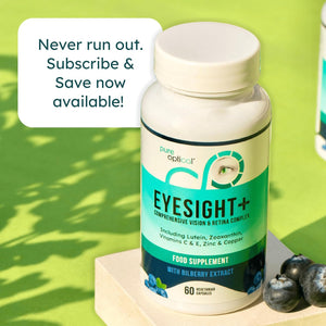 Eyesight plus AREDS2 Eye Supplement - 60-Day Eye Health Capsules with Lutein, Zeaxanthin & Bilberry