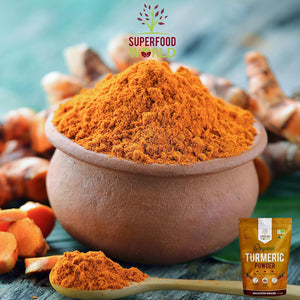 Organic Turmeric Powder | Pure and Potent anti Inflammatory and Antioxidant Turmeric Powder Superfood with Natural Curcumin | Perfect for Cooking, Smoothies & Golden Milk | Vegan Friendly 300G