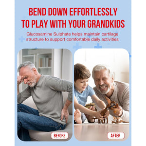 Collagen plus 3-In-1 Powder for Women & Men - Orange Flavoured & Dissolves Easily. with Vitamin C, Glucosamine, Chondroitin & Collagen for Joints - Yeast, Lactose & Gluten Free - 350G