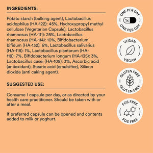High Strength Probiotics – Udo'S Choice Super 8 Immune – 42 Billion Cell Count with Vitamin C for Immune Support – 8 Human-Adapted Strains – Gut & Digestive Health – 30 Capsules