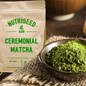 Nutriseed Matcha Green Tea Powder 50G - 100% Matcha Tea Powder, Rich in Antioxidants, L-Theanine & Fibre, Vitamins & Minerals, Boosts Energy, Cleanses Body, Vegan Friendly & Gluten Free, 25 Servings