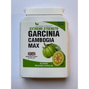 90 Capsules Garcinia Cambogia Max Pure Extreme Weight Management Detox Capsules 1500Mg Daily Dose Dieting UK Manufactured