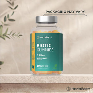 Probio Gummies | 150 Billion Friendly Bacteria per Bottle | Multi-Strain | 5 Billion X 60 Orange Flavour Gummies | for Men & Women | Vegan | 60 Count | by Horbaach
