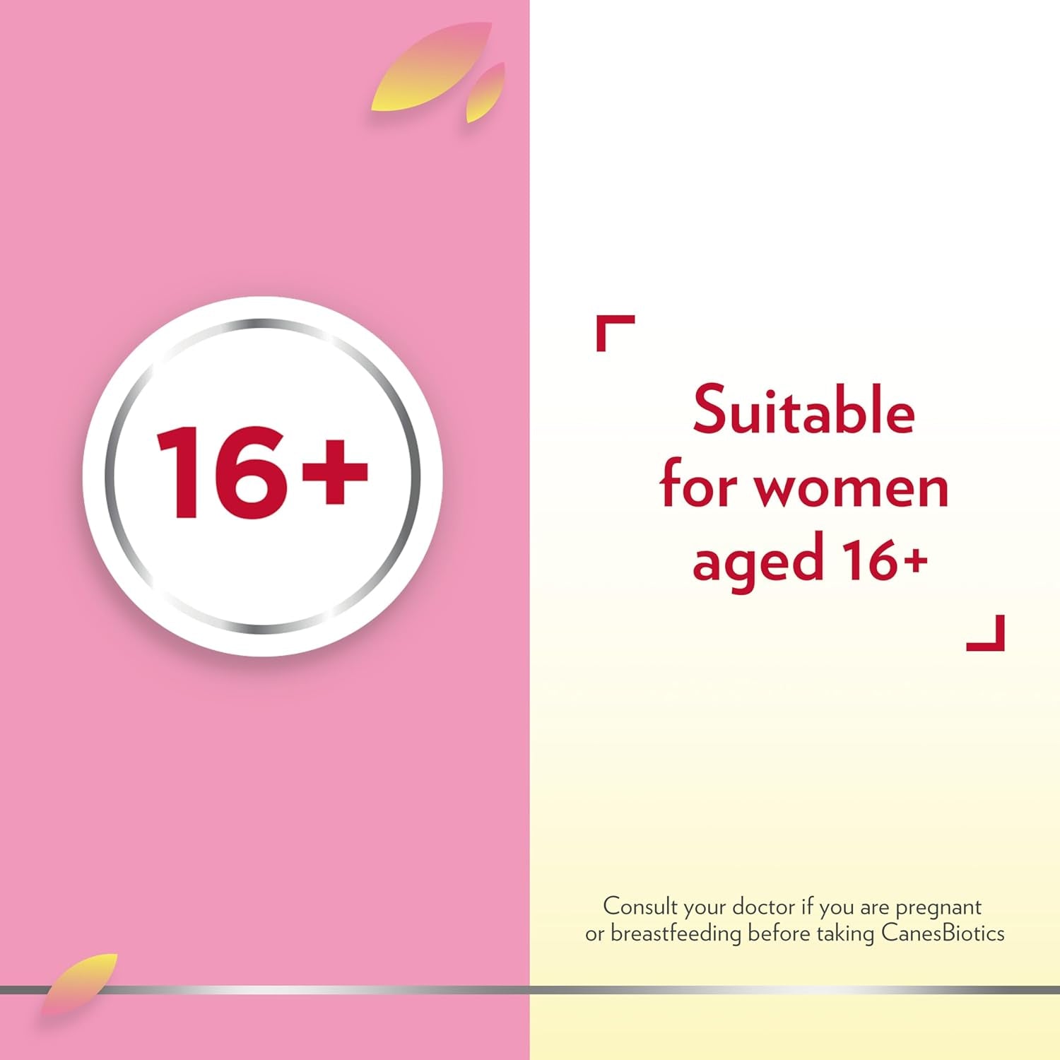 Canesten Canesbiotics, Oral Capsules with Live Friendly Bacteria Naturally Present in the Vaginal Flora, 4 Billion Live Cultures, Vitamin B2, Food Supplement, 30 Capsules