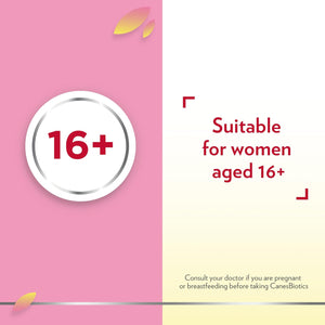 Canesten Canesbiotics, Oral Capsules with Live Friendly Bacteria Naturally Present in the Vaginal Flora, 4 Billion Live Cultures, Vitamin B2, Food Supplement, 30 Capsules