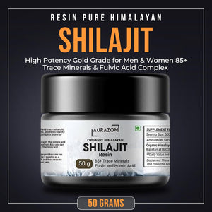 Pure Organic Himalayan Shilajit Resin,Gold Grade 50G Shilajit, Rich in Fulvic & Humic Acid 2 Months Supply