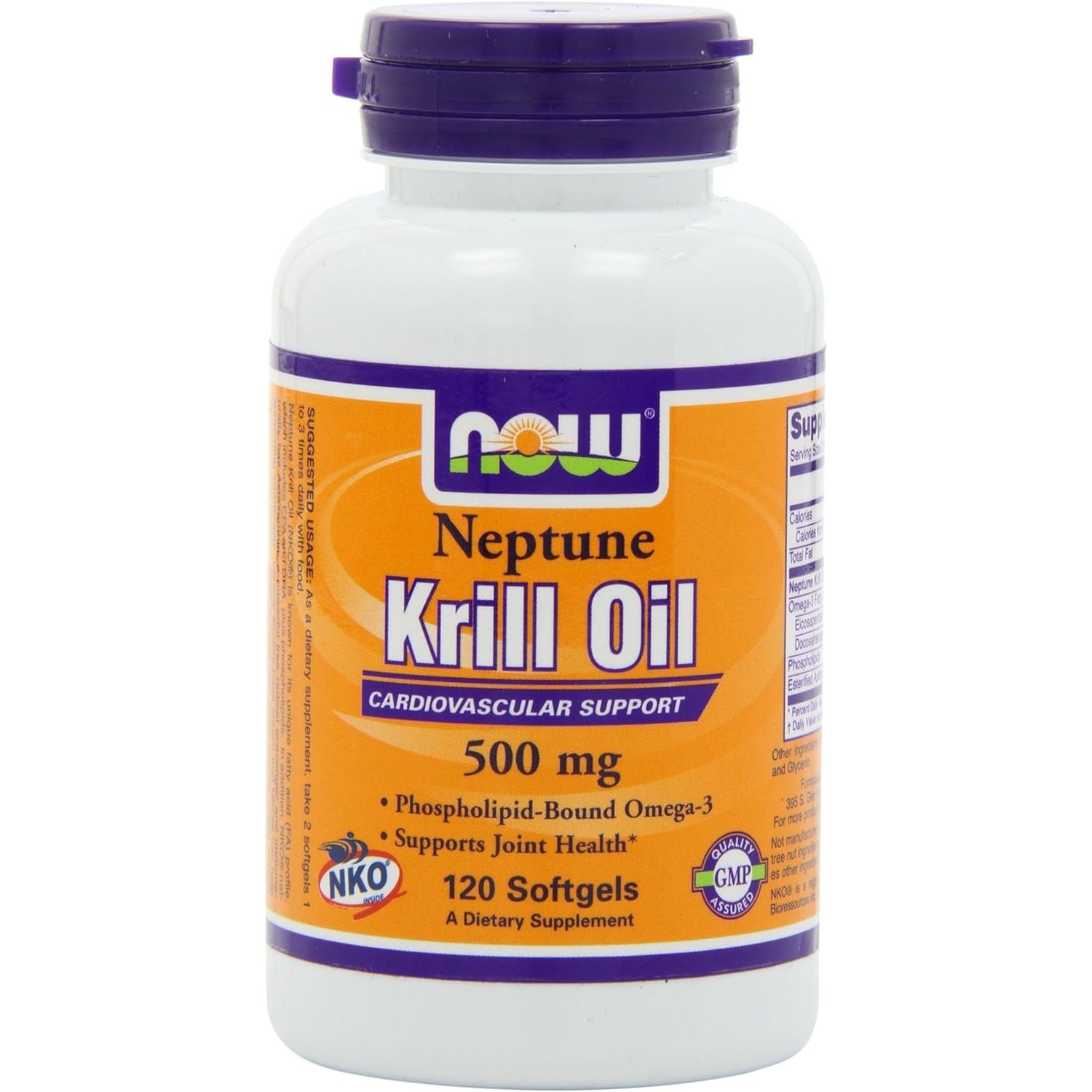 NOW Neptune Krill Oil 500Mg, 120 Softgels