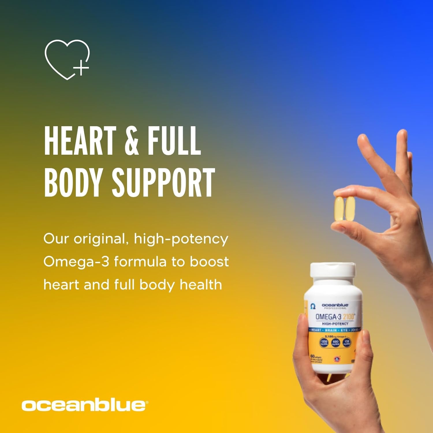 Ocean Blue Omega 2100 Nutritional Supplement, 60 Count