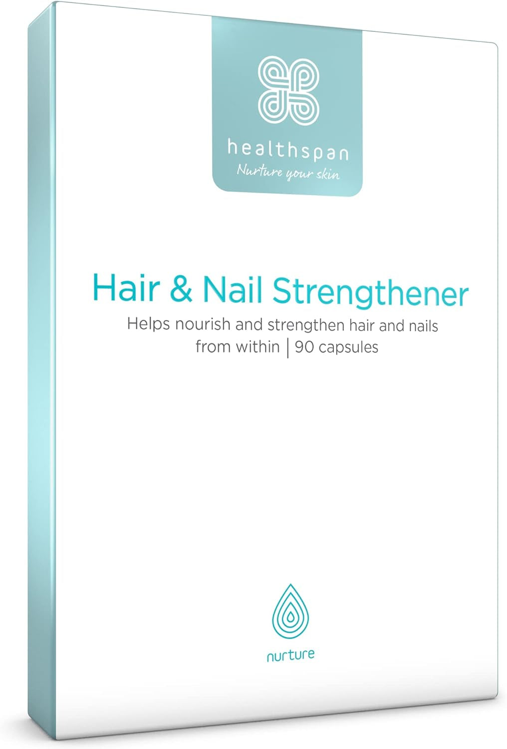 Healthspan Hair & Nail Strengthener (45 Days Supply) | Promote Glossy, Shiny Hair and Strong & Healthy Looking Nails | 18 Balanced Micronutrients | with Optimsm & Vitamin B-Complex | Vegetarian