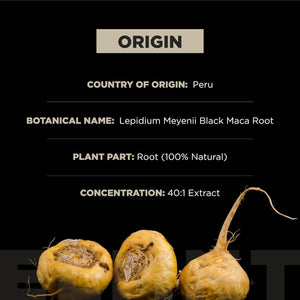 Organic Black Maca Root 40,000Mg  40X Strength Supplement for Men