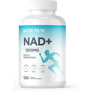 Max Strength NAD+ Supplement | 1200MG | 120 Capsules | Increase NAD Levels | Enhance anti Aging Effects | Increase Energy Levels | Improve Sleep Quality | Vegan & Gluten Free