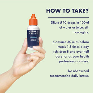 Higher Nature - Citricidal Grapefruit Seed Extract - Digestive Support - Made with Grapefruits - Gluten Free - Vegetarian & Vegan - 25Ml