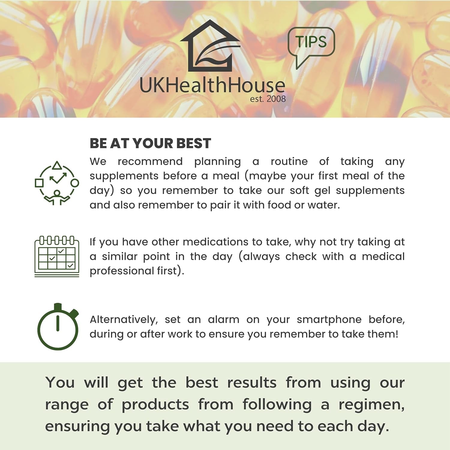 Ukhealthhouse Evening Primrose Oil – EPO Capsules, 1000Mg X 180 Softgels – High Strength Omega 6 GLA Content – Great for Skin, Immune System, Hormonal Pain, Hot Flushes & Women’S Health