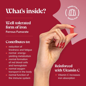 Kids Iron Gummies – Supplements for Energy & Immune System – 1 Month Supply - Alternative to Iron Tablets - Novomins