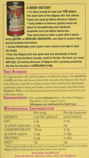 Thompson'S Slippery Elm Plain Food 454 G