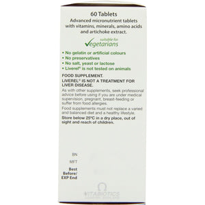 Liverel Liver Health Support Tablets Supplement, Vitabiotics