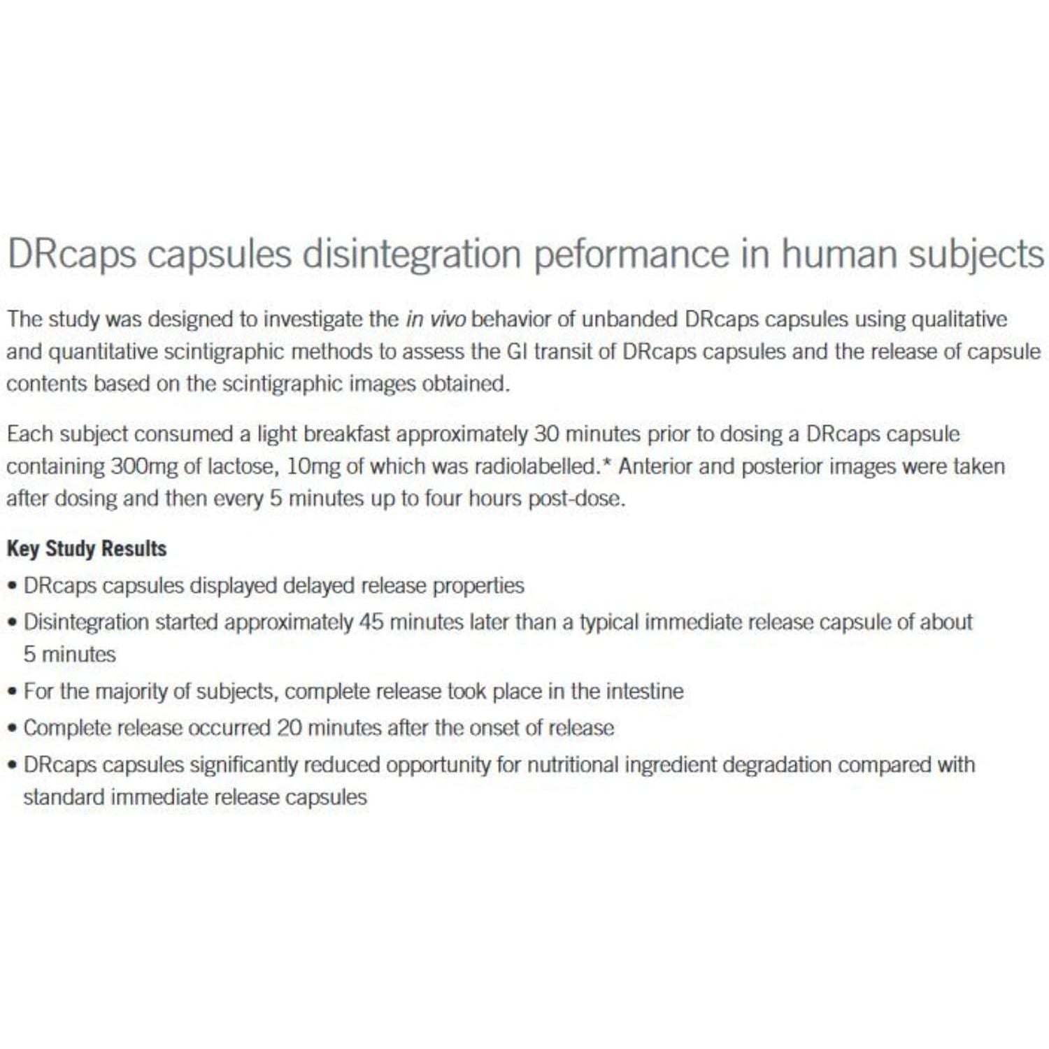 DR T&T Acid Resistant Delay Release Drcaps® Capsules Capsule Size000 Size 000 Clear (100)