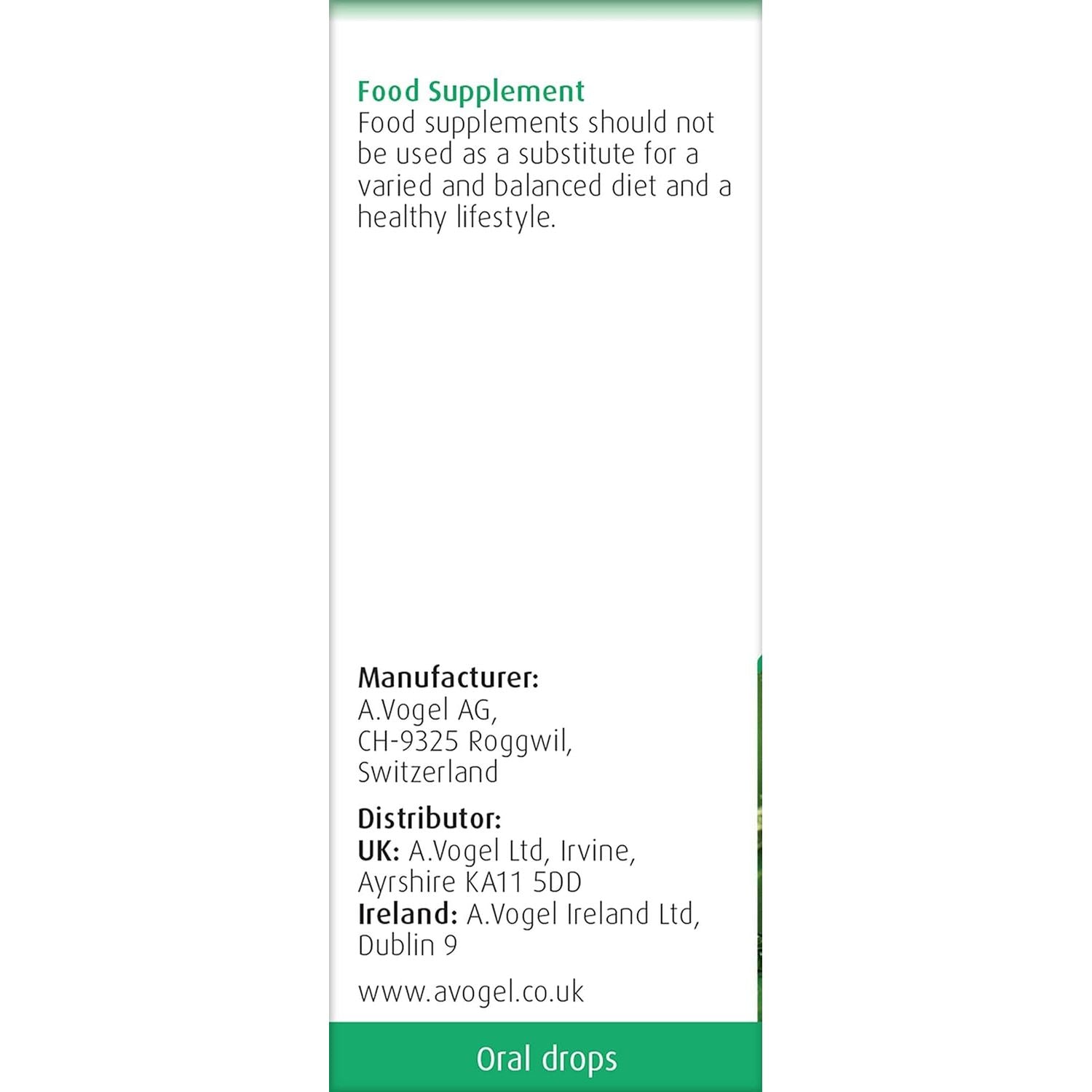 A.Vogel Stinging Nettle Urtica Drops | Food Supplement | from Freshly Harvested, Organically Grown Stinging Nettle Herb | Suitable for Vegans | 50Ml