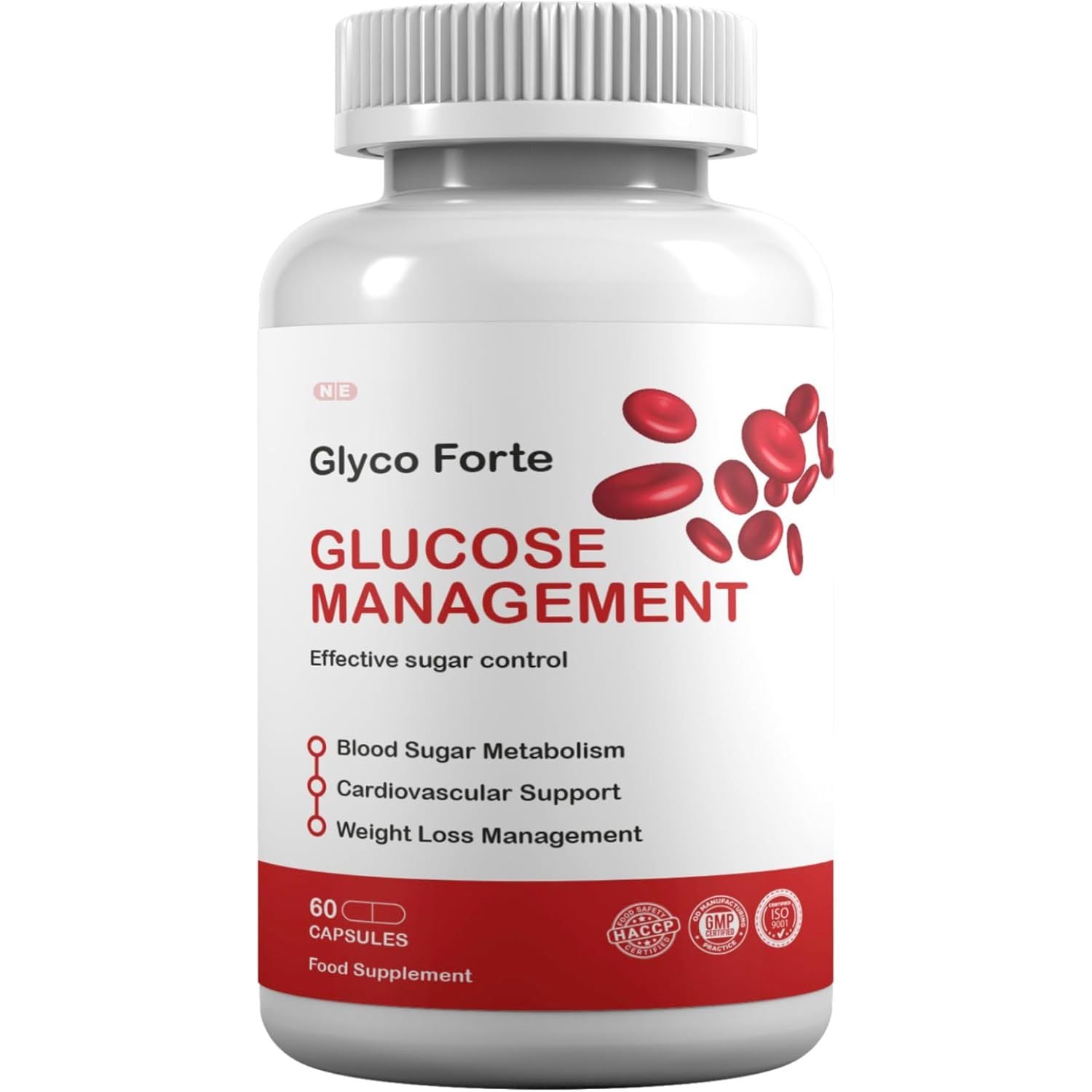 Glyco Forte Glucose Management Supplement, Blood Sugar Metabolism, Metabolic Health, Weight Management, 60 Capsules, 1 Capsule per Serving, 60 Servings