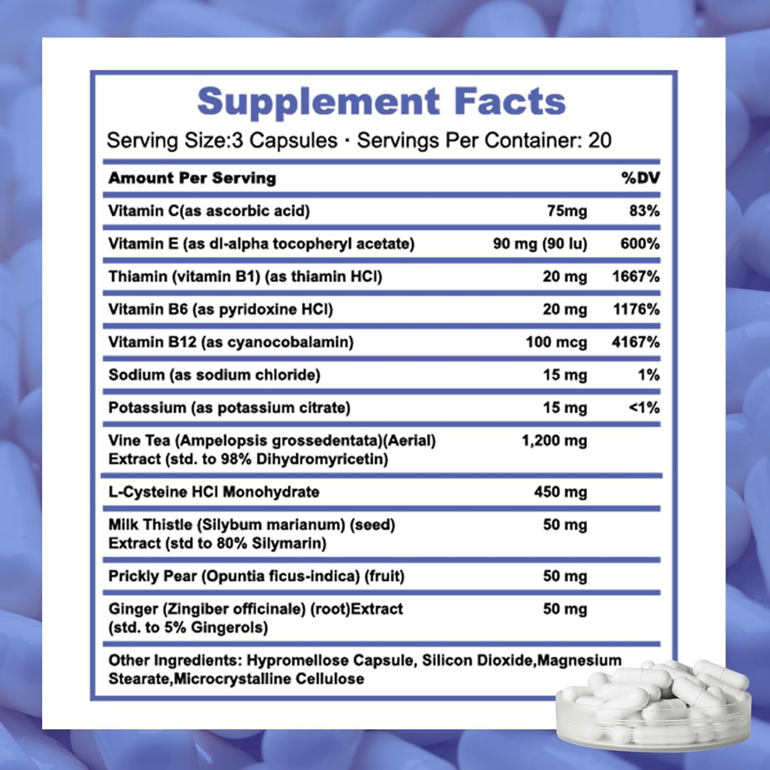 Liver Support Recover | Liver Detox Supplement with DHM + L-Cysteine | Feel Better after Drinking & Support Your Liver | 12 Doses | Dihydromyricetin, Cysteine, Prickly Pear, B-Vitamins, Ginger