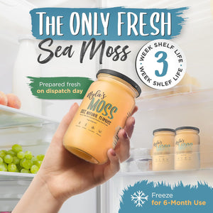 Myla’S Moss Organic Sea Moss Gel 340G – Wildcrafted & Made in the UK – Pure Irish Moss for Immunity, Gut Health & Skin – Vegan, Non-Gmo, No Fillers