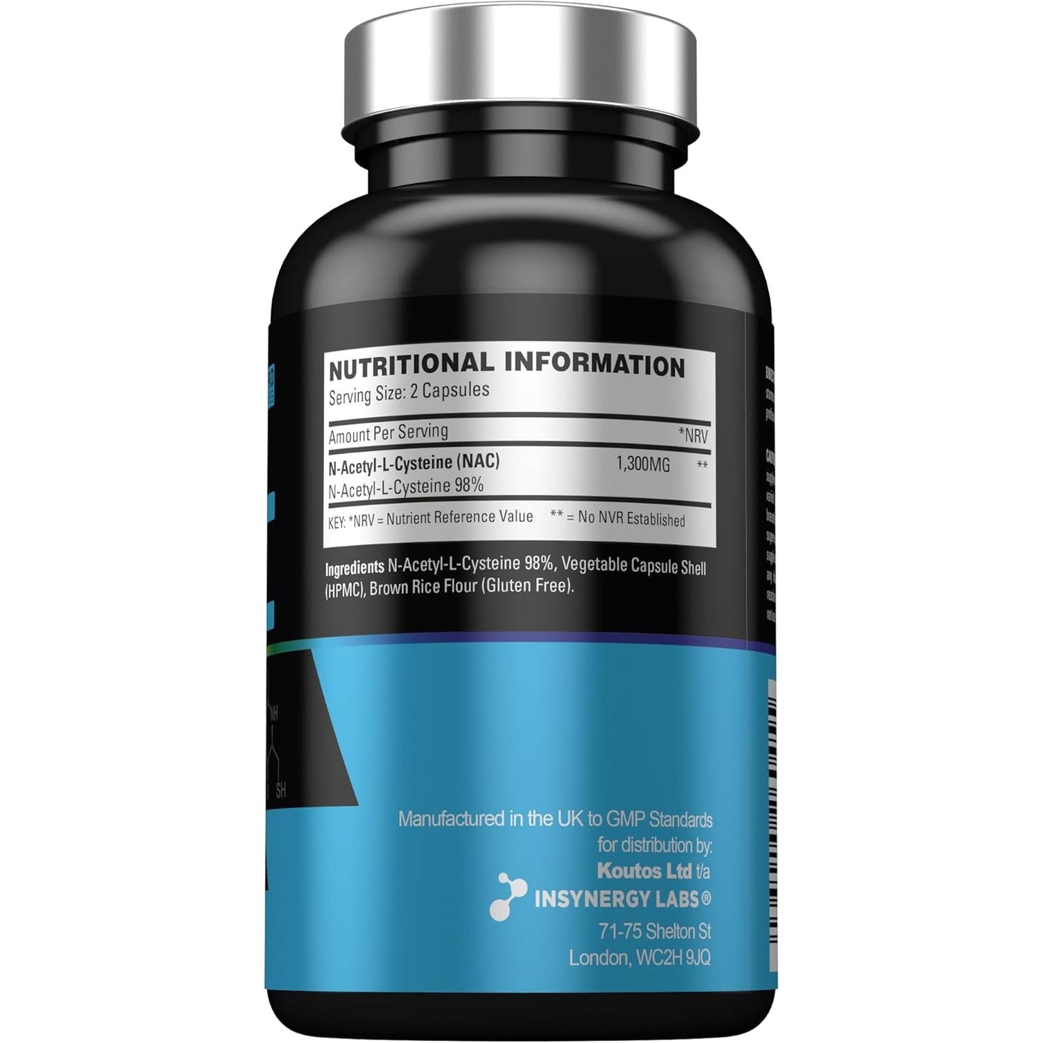 NAC 650Mg per Capsule (Maximum Dose in UK) Superior 98% Purity NAC Supplement, N-Acetyl-Cysteine NAC Powder 90 Vegan Capsules