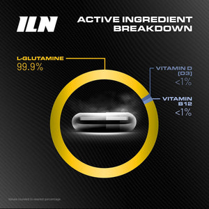 Glutamine - 3000Mg L Glutamine per Serving - Enhanced with D3 & B12 - Vegan and Vegetarian L-Glutamine (240 Capsules - 40 Servings)