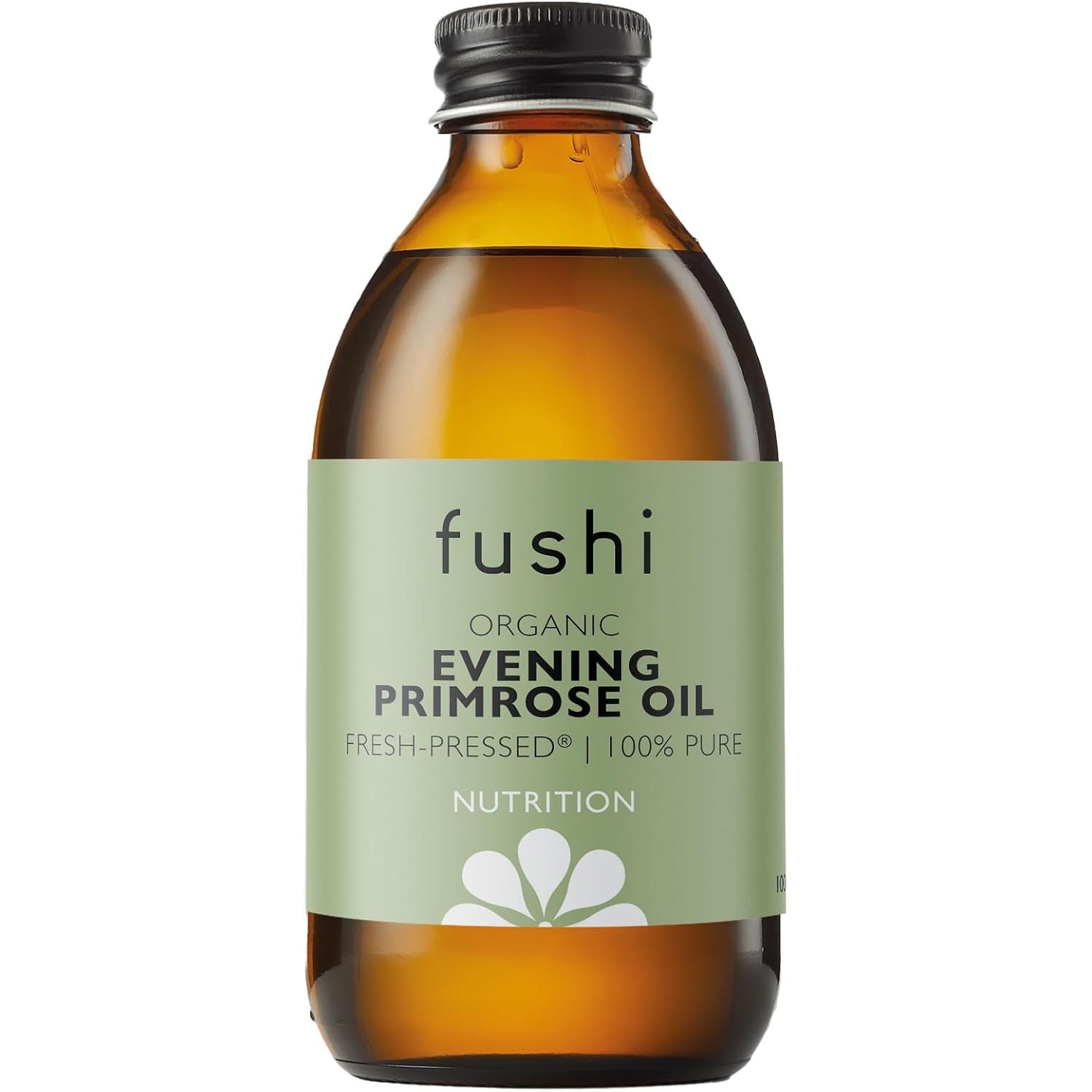 Fushi Organic Evening Primrose Oil 100 Ml | Min 10% Gamma Linoleic Acid | Fresh-Pressed | Rich Source of Omega 6 Fatty Acids | Best for Inner Health & Dry Skin | Manufactured in the UK