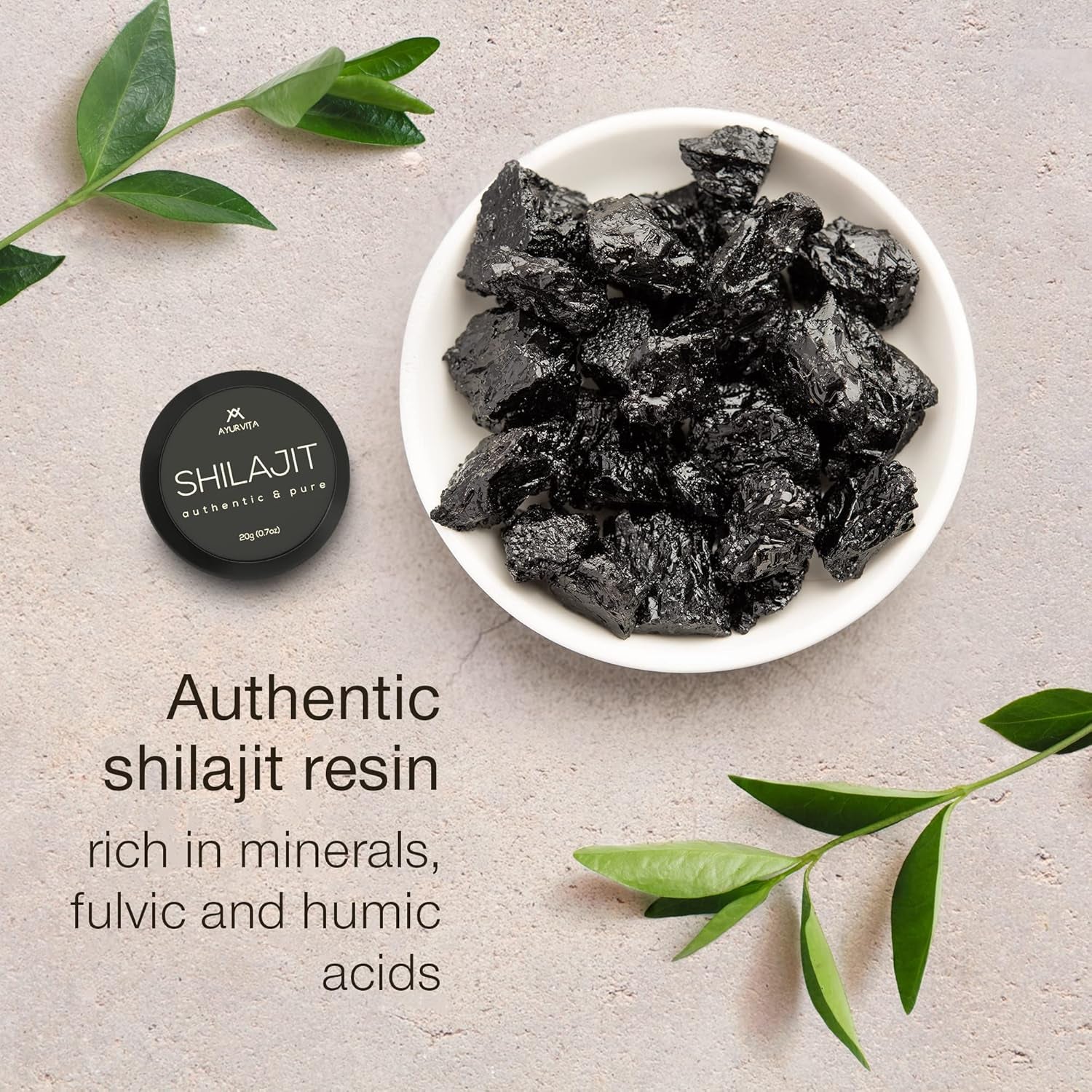 Pure Shilajit Resin - Raw & Authentic - Supreme Grade High Potency Shilajit - Natural Energy Boost for Men & Women - Rich in Fulvic Acid - 80 Servings