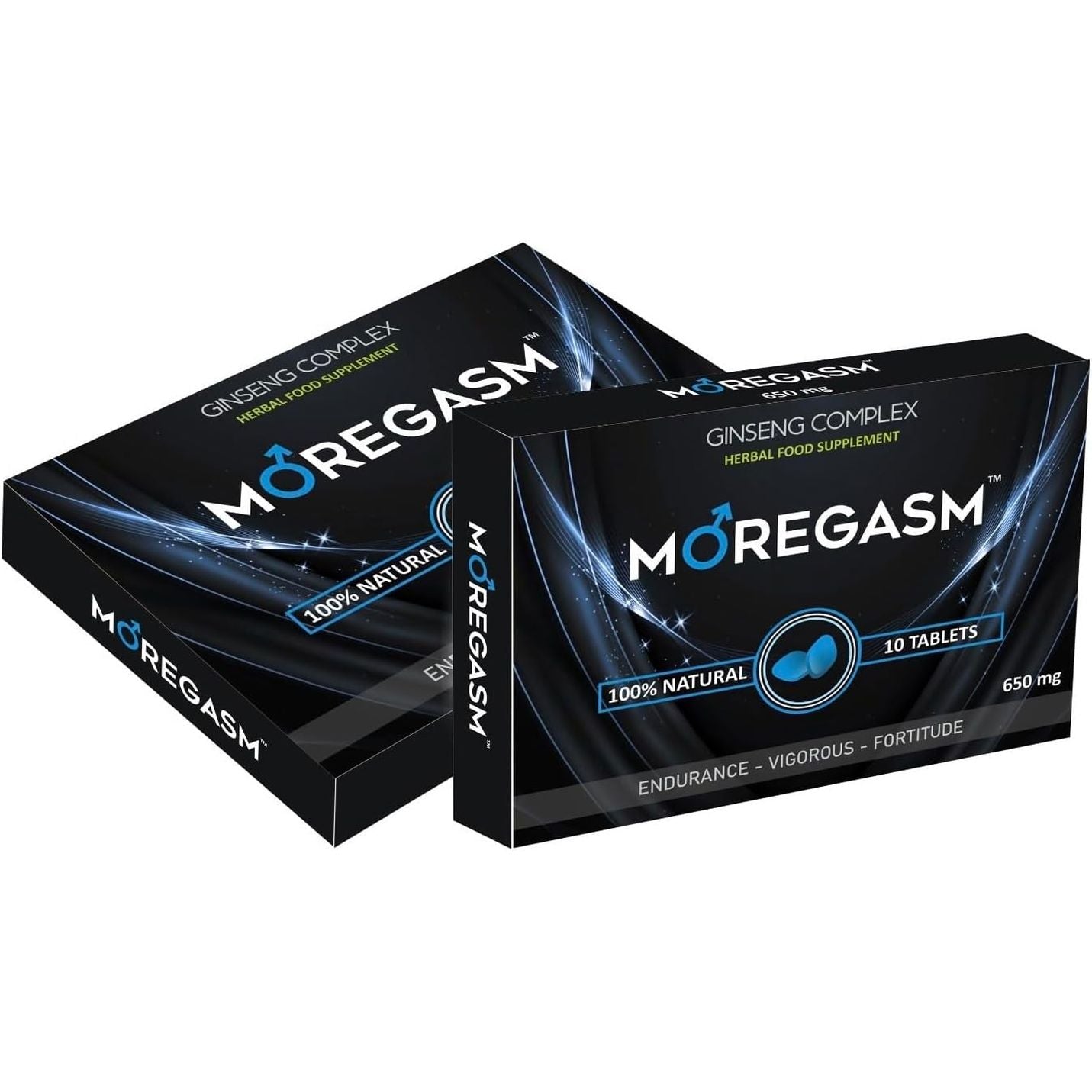 MOREGASM™ - Unleash More Longer | More Harder, More Stronger Performance | Stamina Endurance Booster Blue Herbal Supplement Tablets for Men | 10 Ginseng Tablets