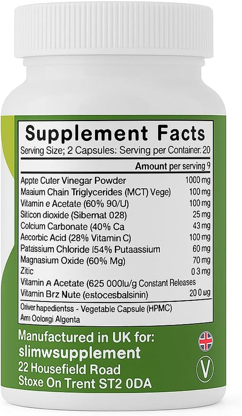 Prozenith Weight Loss Support – 60 Vegan Capsules – Natural Supplement with Herbal Extracts & Vitamins – Supports Metabolism & Energy